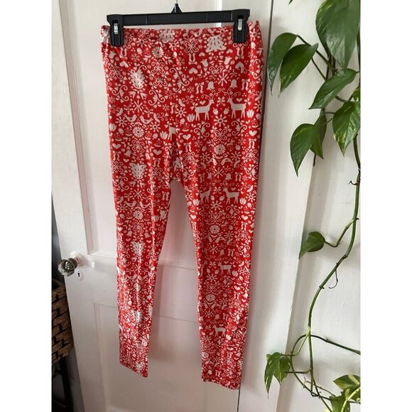 With Love, Derek women’s size large Christmas Leggings - Picture 2 of 8